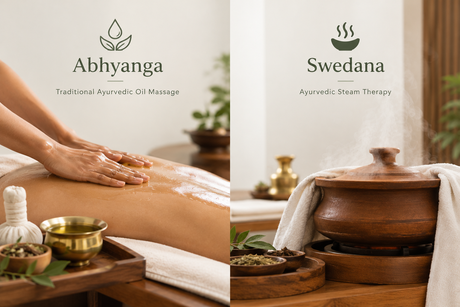 Abhyanga and Swedana